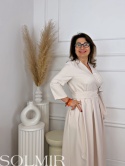 Sukienka ALONA BIS jasny beż