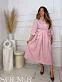 Sukienka ALONA BIS pudrowy róż