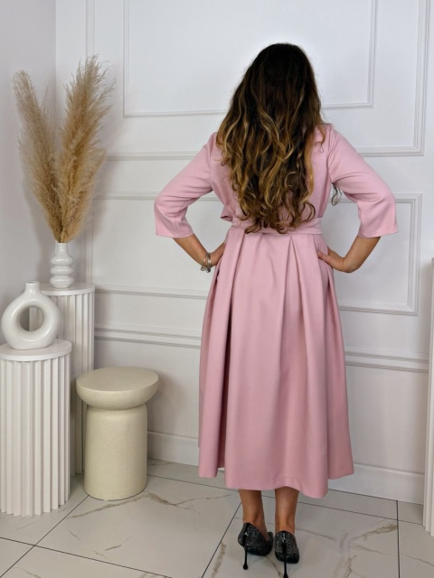 Sukienka ALONA BIS pudrowy róż