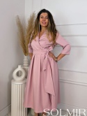Sukienka ALONA BIS pudrowy róż