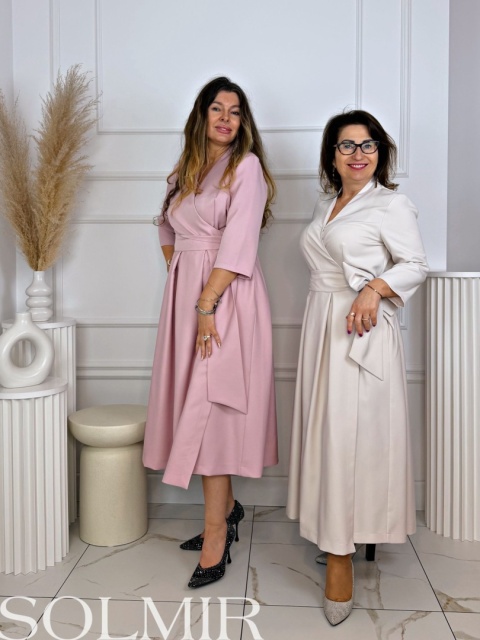 Sukienka ALONA BIS pudrowy róż