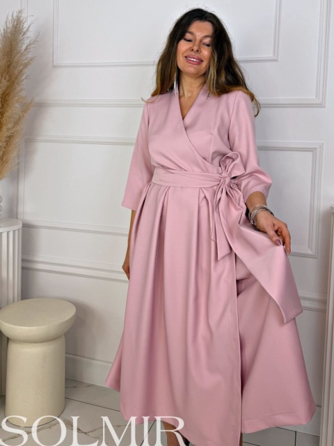 Sukienka ALONA BIS pudrowy róż