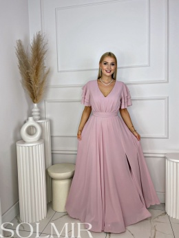 Sukienka DOROTA pudrowy róż