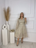 Sukienka GABI koronka beż