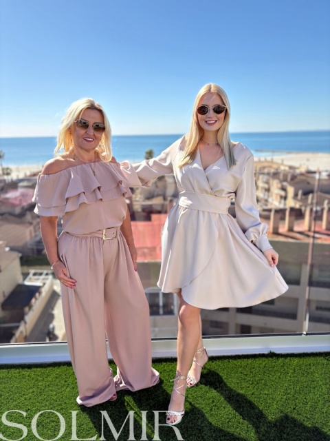 Sukienka LILA jasny beż