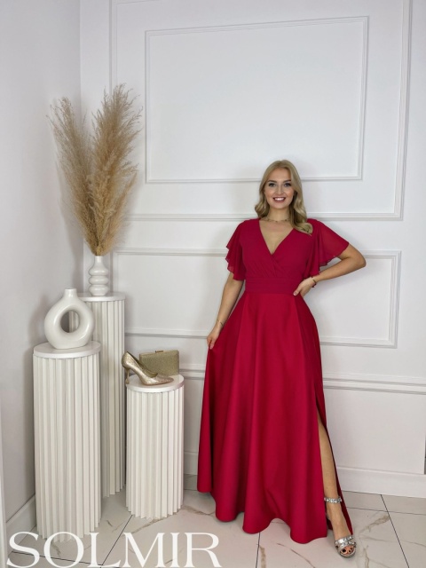 Sukienka LONNA malinowa czerwień