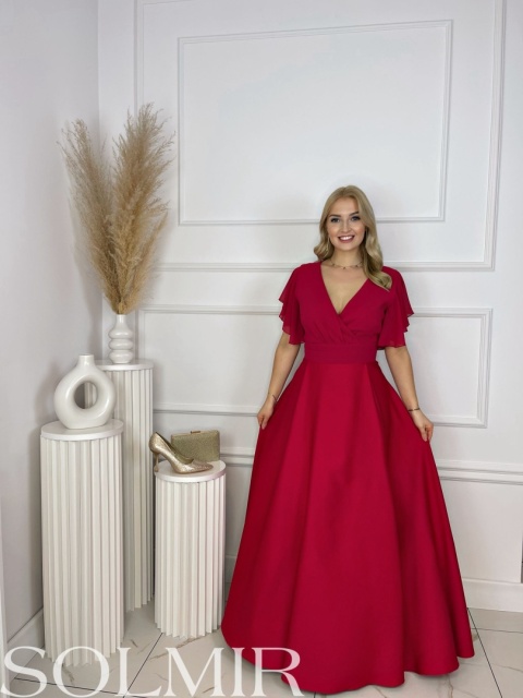 Sukienka LONNA malinowa czerwień