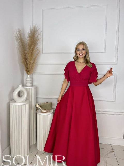 Sukienka LONNA malinowa czerwień