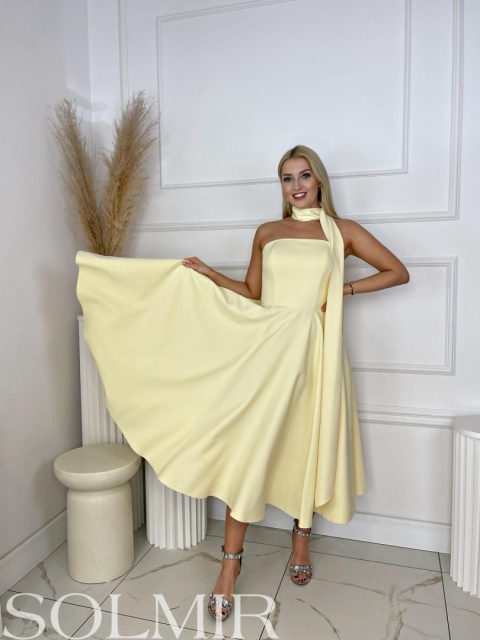 Sukienka VANESSA masełkowy żółty