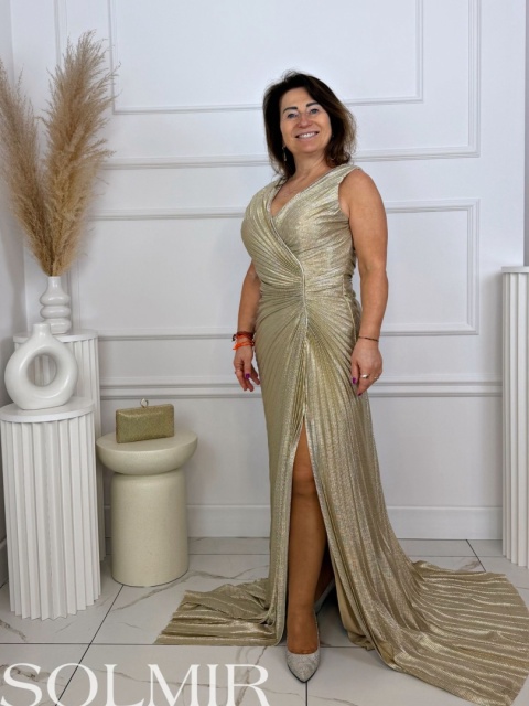 Sukienka premium FERRERO złoto