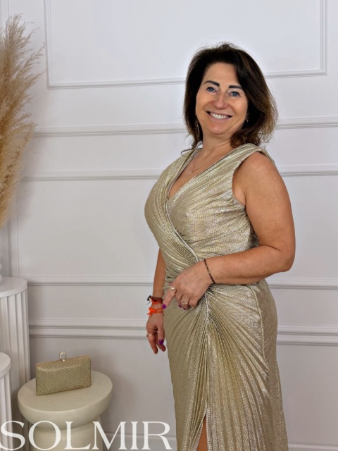 Sukienka premium FERRERO złoto