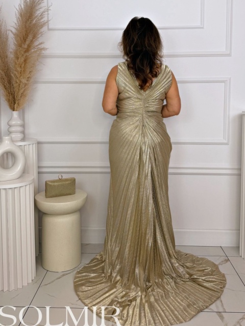 Sukienka premium FERRERO złoto