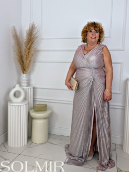 Sukienka premium FERRERO pudrowy róż