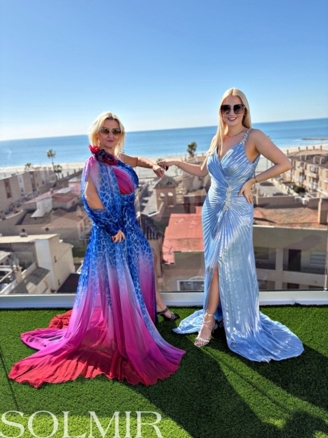 Sukienka premium ROCHER błękit