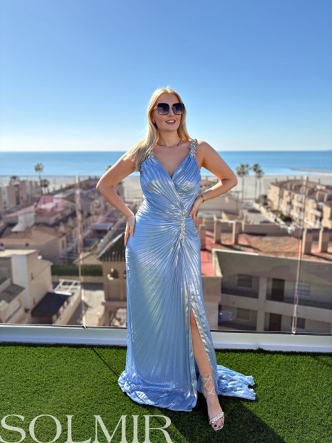 Sukienka premium ROCHER błękit