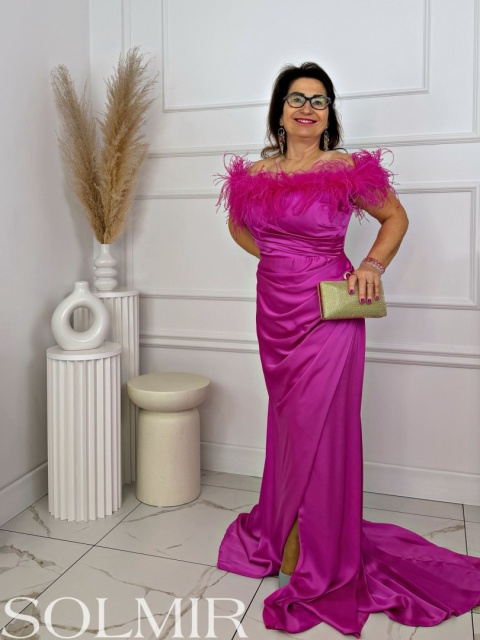 Sukienka premium TAZA fuksja