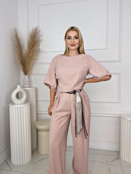 Komplet LALU pudrowy róż