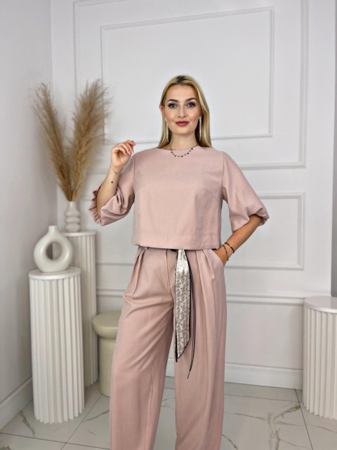 Komplet LALU pudrowy róż