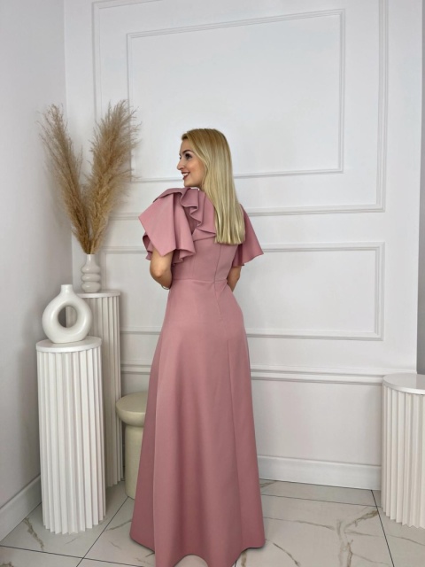 Sukienka CORALINA MAXI brudny róż