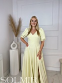 Sukienka CAMILLA masełkowy żółty