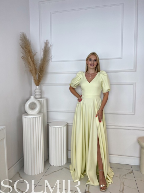 Sukienka CAMILLA masełkowy żółty