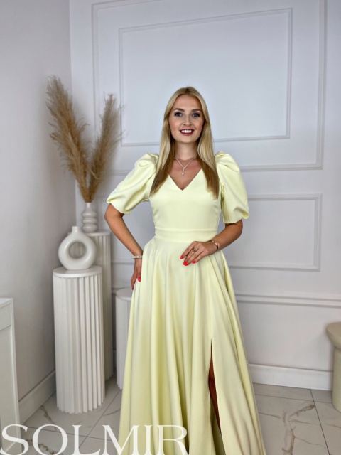 Sukienka CAMILLA masełkowy żółty