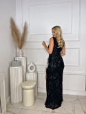 Sukienka DUSIA MAXI plus size czerń