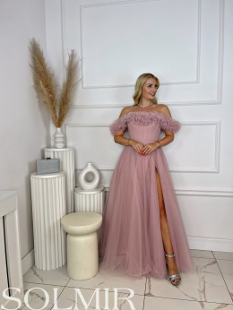 Sukienka MARCELIA pudrowy róż