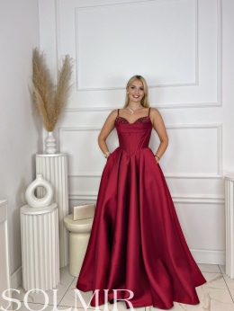 Sukienka STELLA bordo