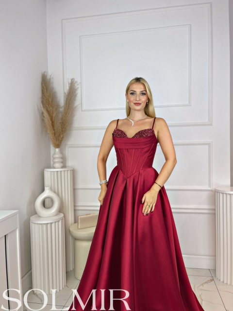 Sukienka STELLA bordo