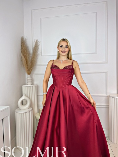 Sukienka STELLA bordo