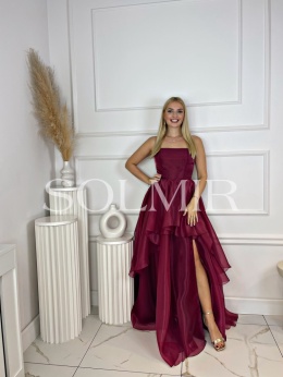 Sukienka MAESTRA malinowe bordo