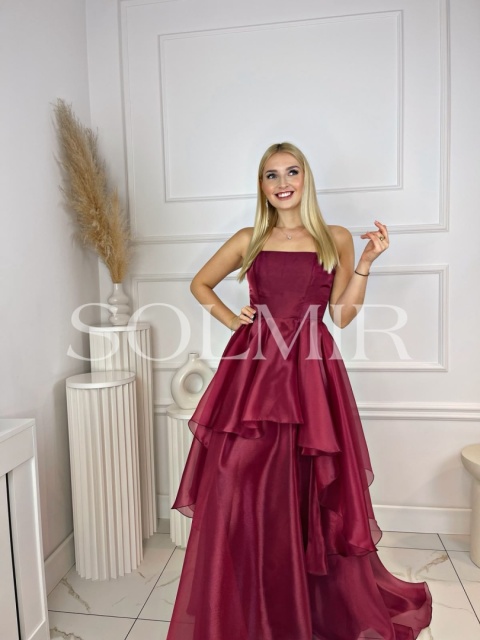 Sukienka MAESTRA malinowe bordo