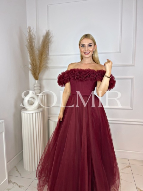 Sukienka MARCELIA bordo