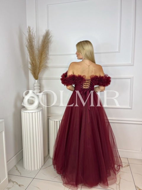 Sukienka MARCELIA bordo