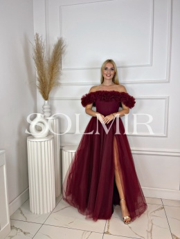 Sukienka MARCELIA bordo