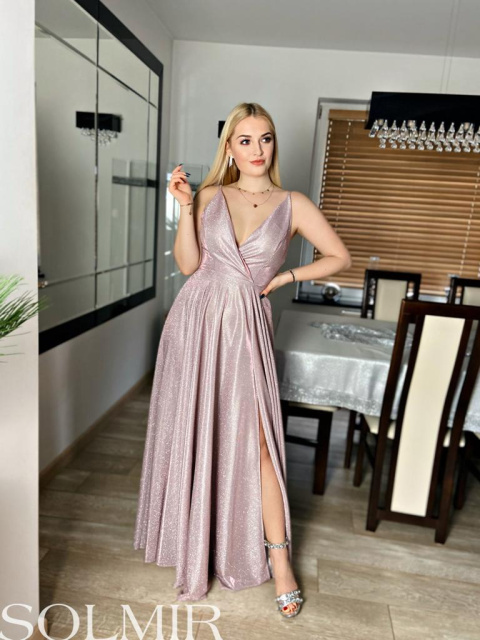 Sukienka ILONA pudrowy róż Sukienka ILONA pudrowy róż