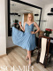 Sukienka PAULINE jeansowy niebieski