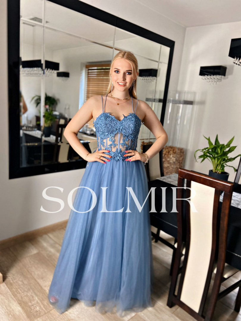 Sukienka ELVIRA jeansowy błękit Sukienka ELVIRA jeansowy błękit
