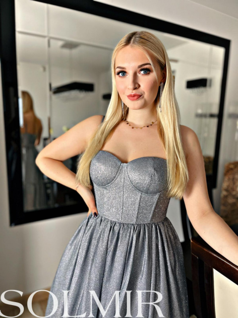 Sukienka SABRINA srebro Sukienka SABRINA srebro